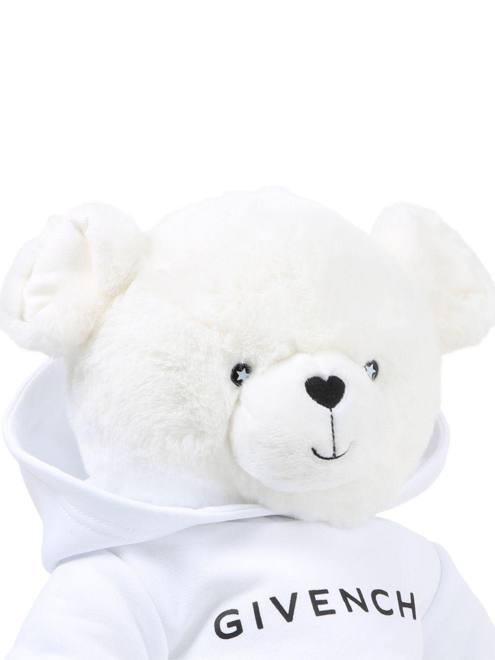 Peluche Teddy Bear per neonati Givenchy Kids bianco con dettaglio logo - Rubino Kids
