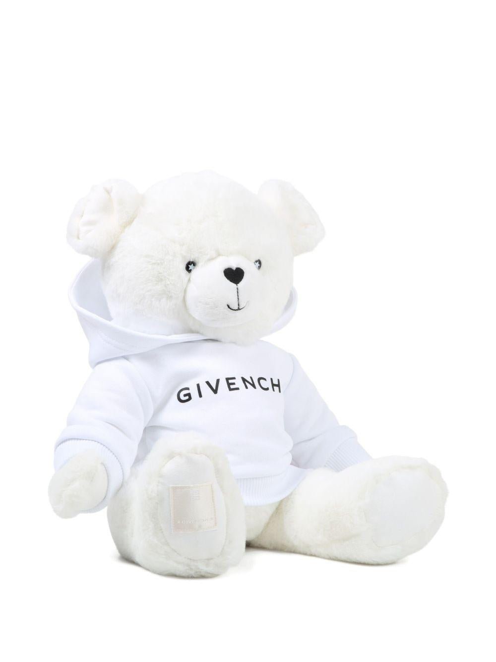 Peluche Teddy Bear per neonati Givenchy Kids bianco con dettaglio logo - Rubino Kids