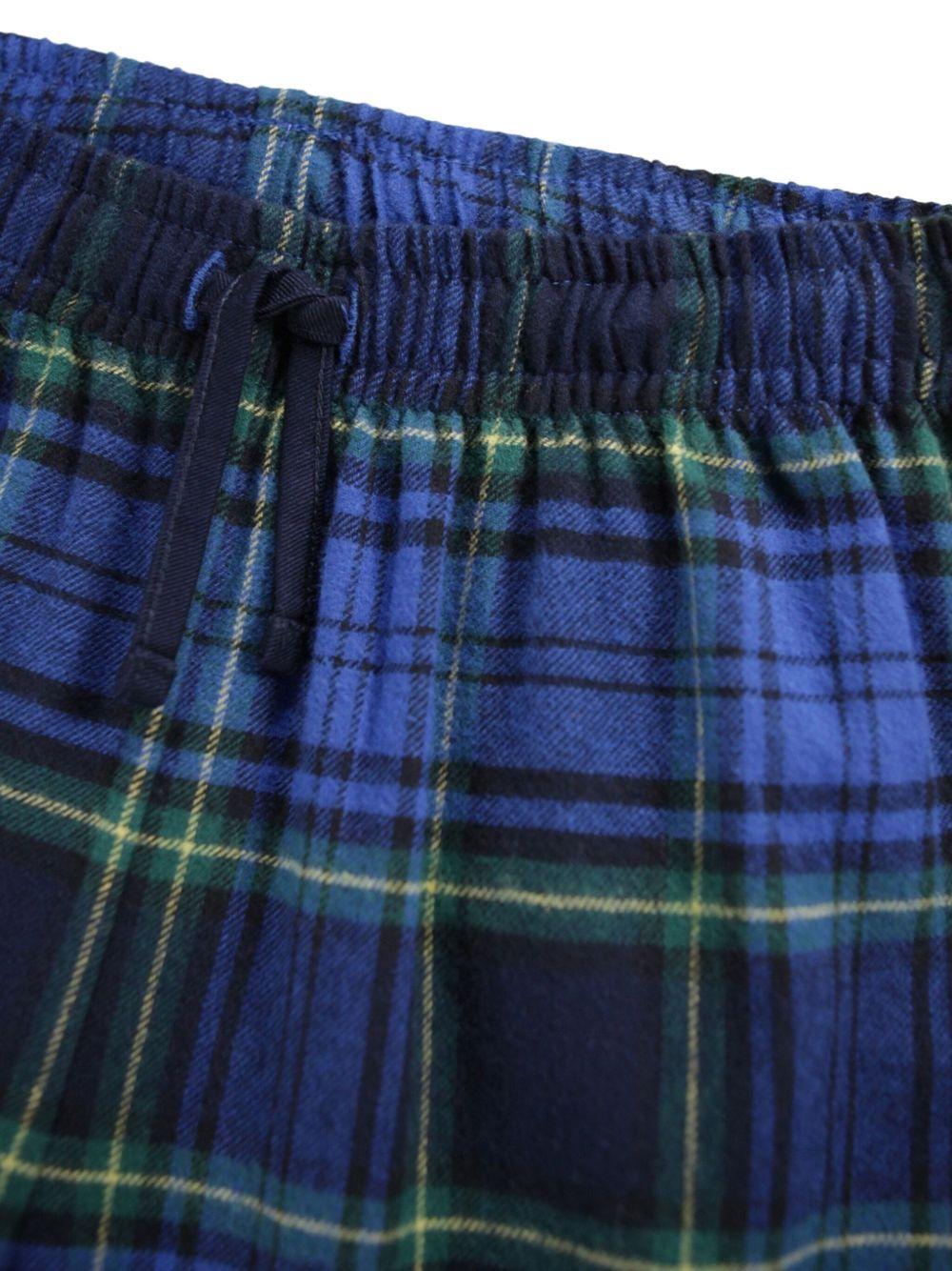 Pigiama Lex per bambino Molo blu con motivo a quadri - Rubino Kids