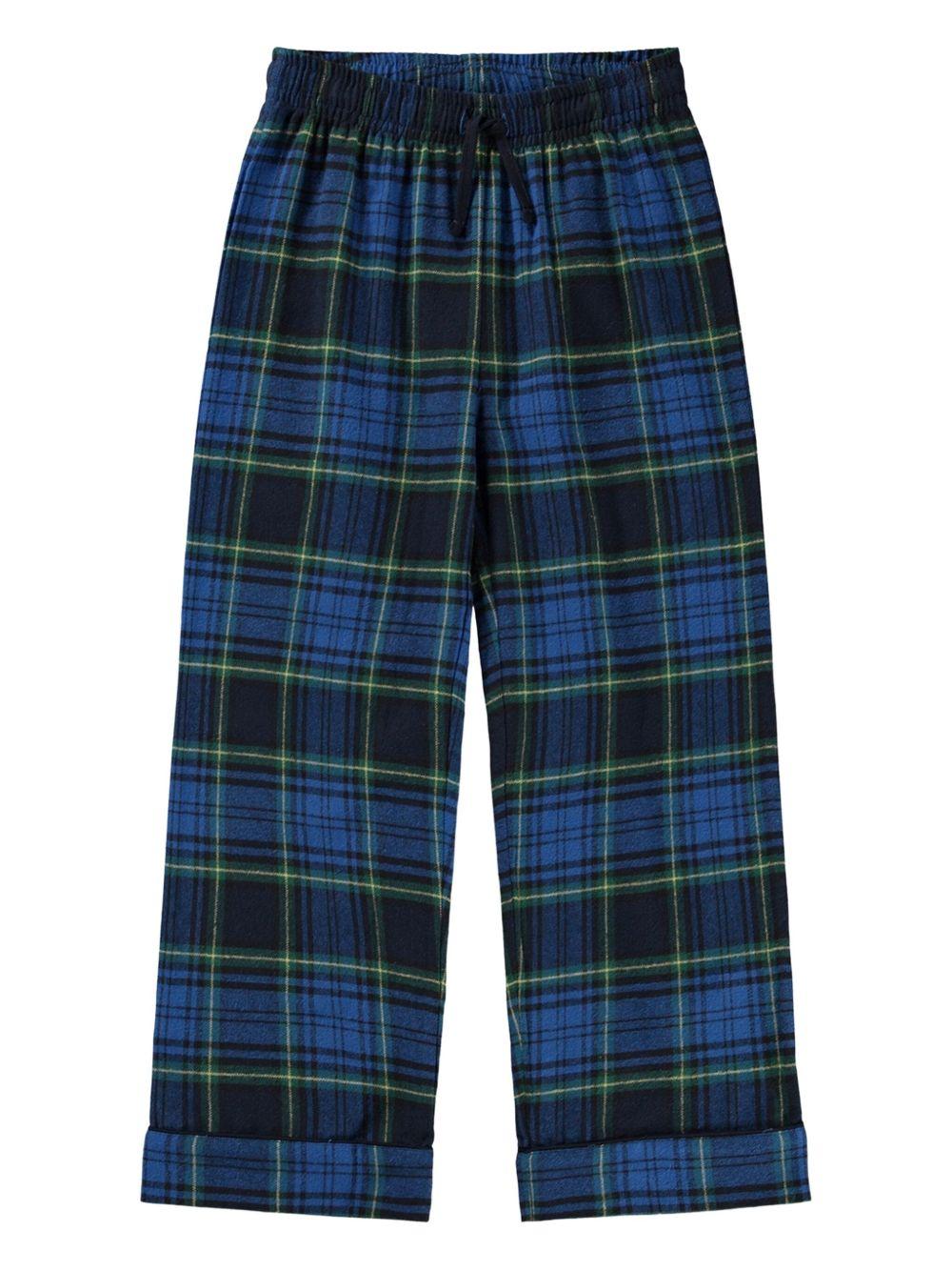 Pigiama Lex per bambino Molo blu con motivo a quadri - Rubino Kids