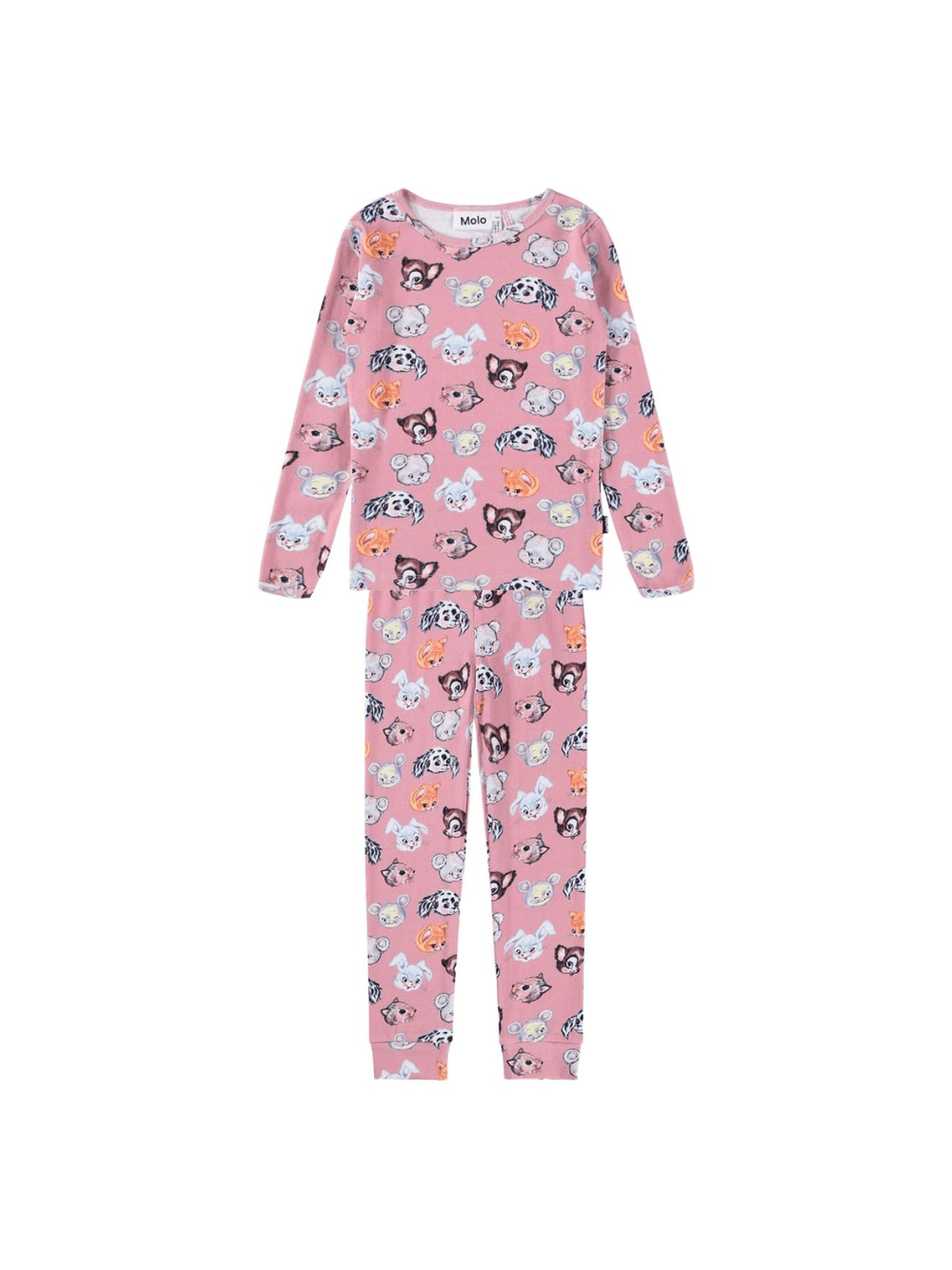 Pigiama per bambina Molo Lue rosa con stampa grafica - Rubino Kids