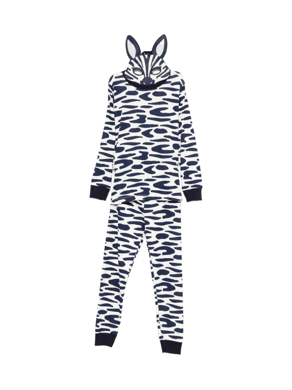 Pigiama per bambino Petit Bateau blu con stampa zebrata - Rubino Kids