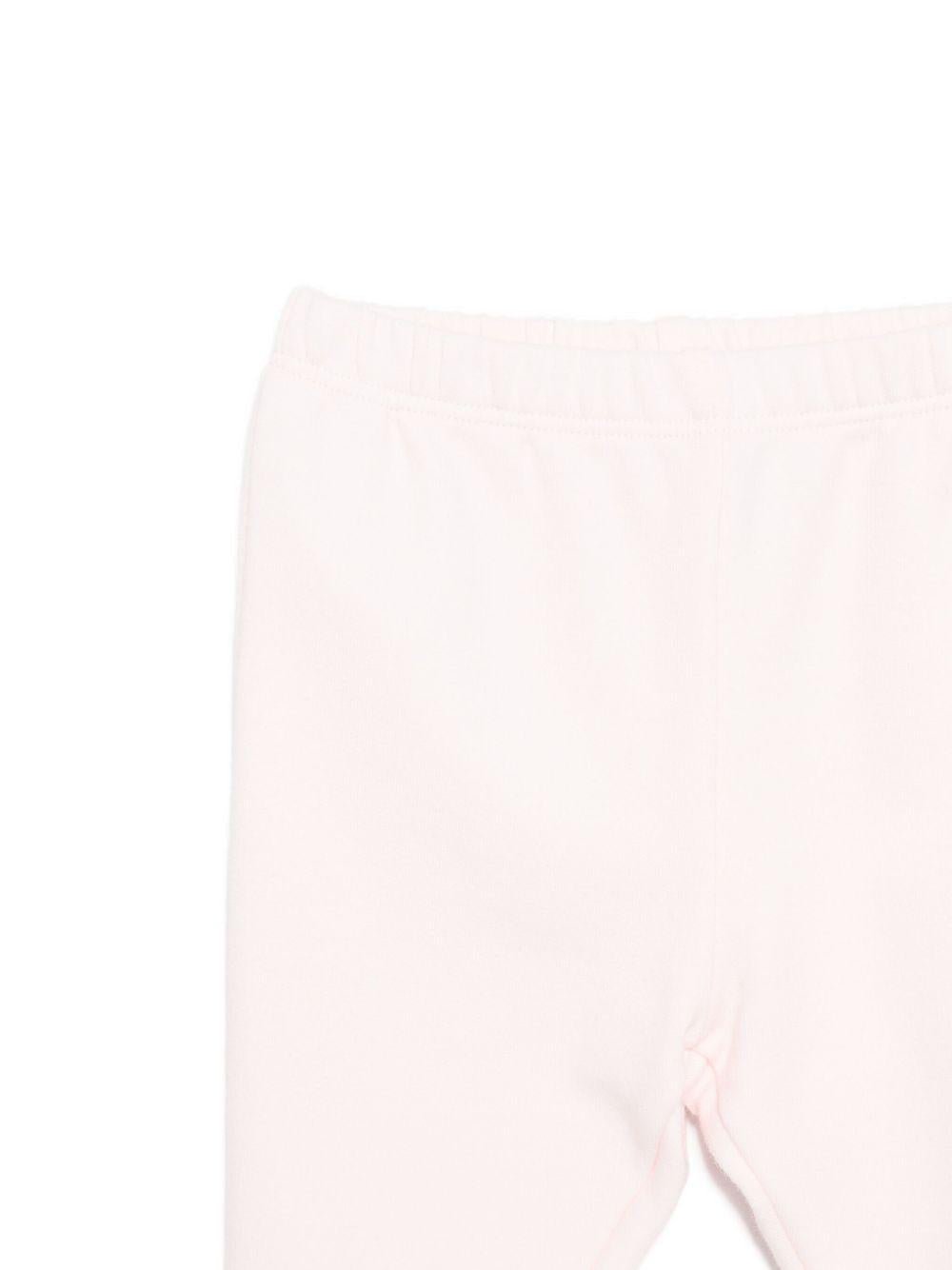 Pigiama per neonata Il Gufo rosa con ricamo animali sul davanti - Rubino Kids