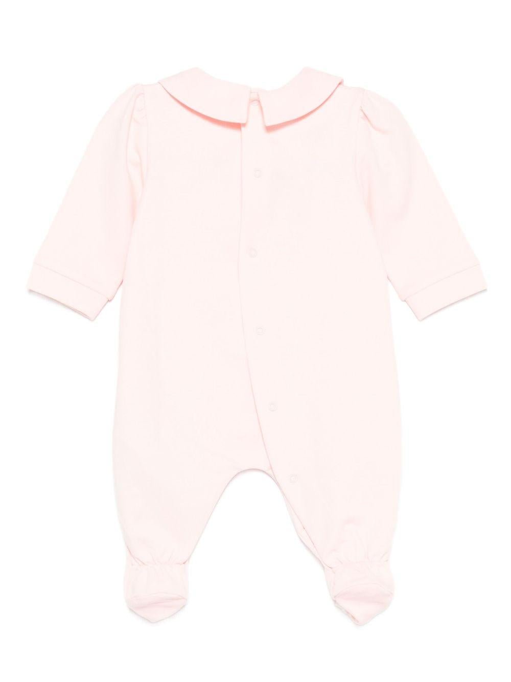 Pigiama per neonata Moschino Kids rosa con stampa orsetto - Rubino Kids