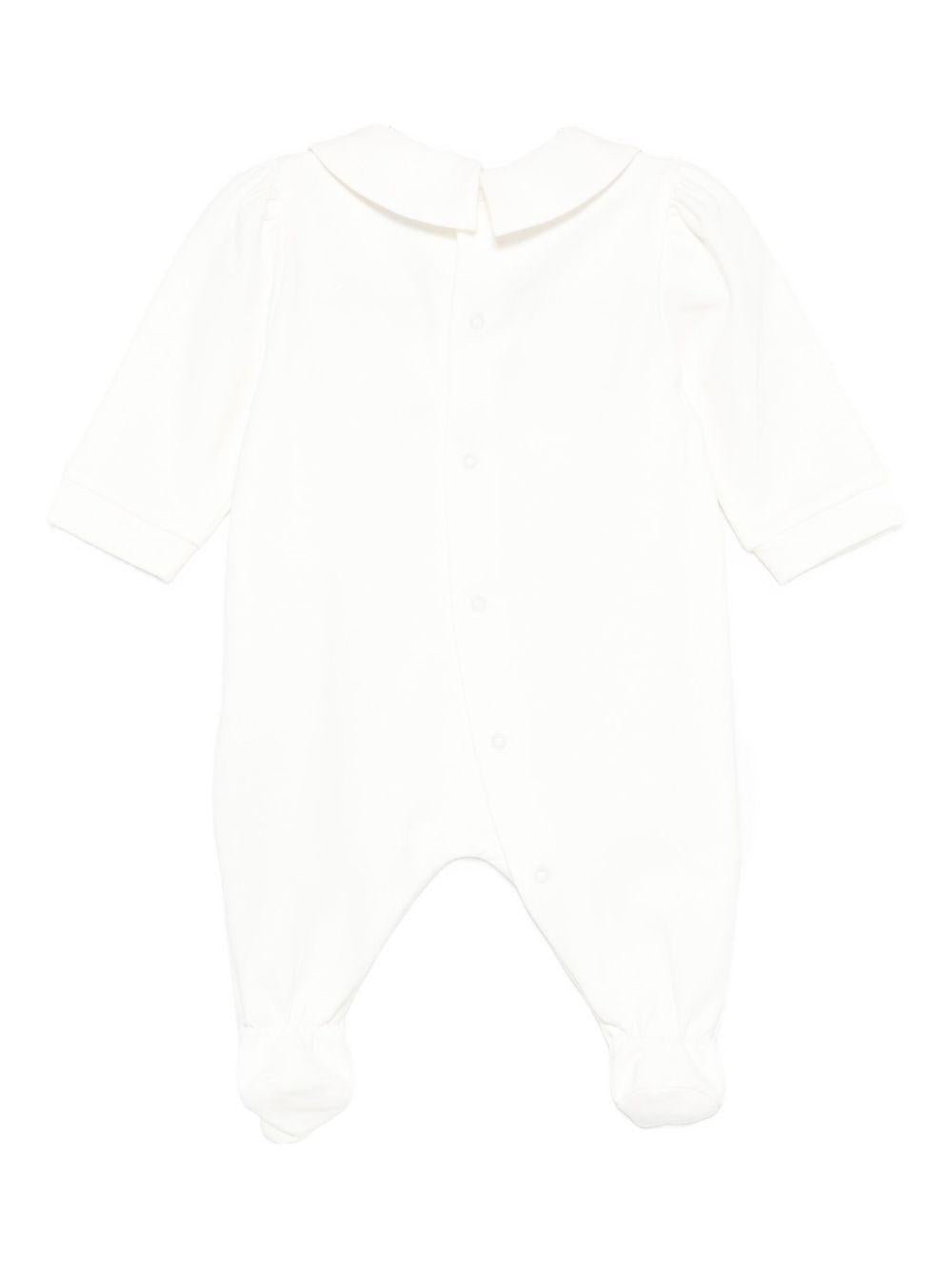 Pigiama Teddy per neonata Moschino Kids bianco con stampa - Rubino Kids
