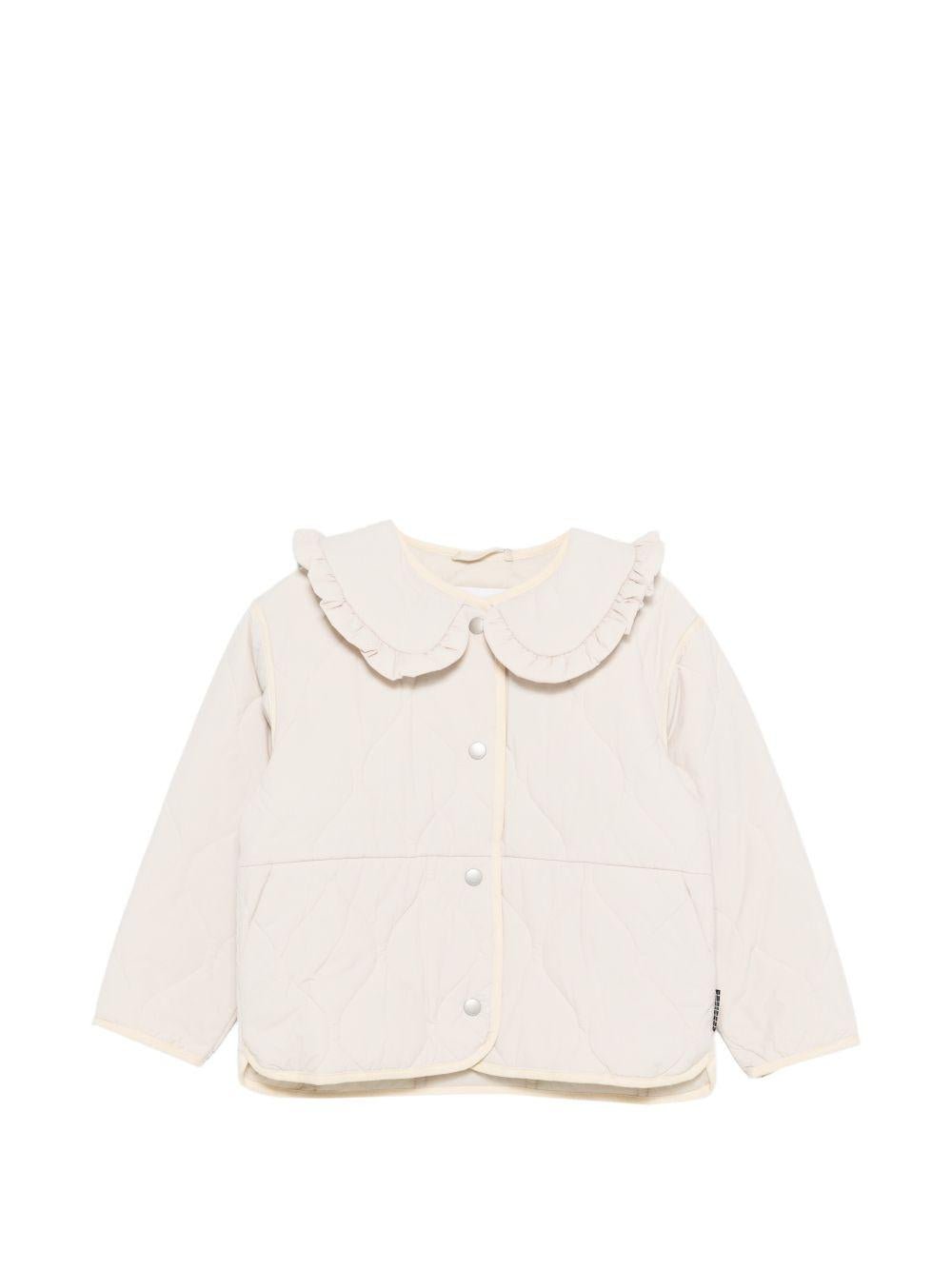 Piumino Hailley per bambina Molo beige con ruches - Rubino Kids