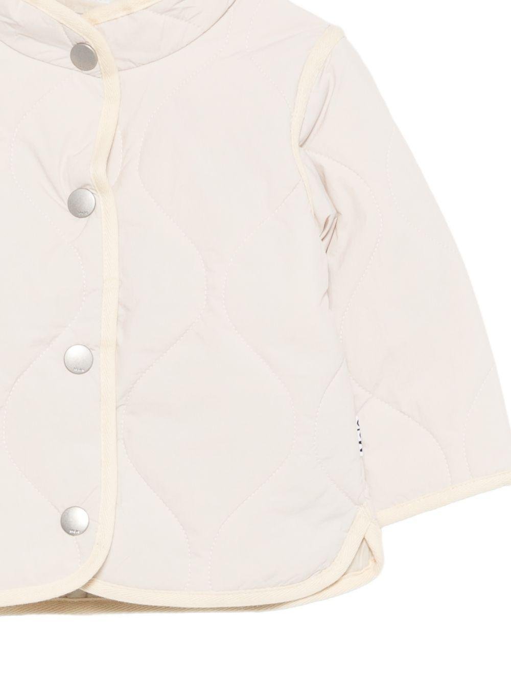 Piumino Harrie per neonata Molo beige con design trapuntato - Rubino Kids