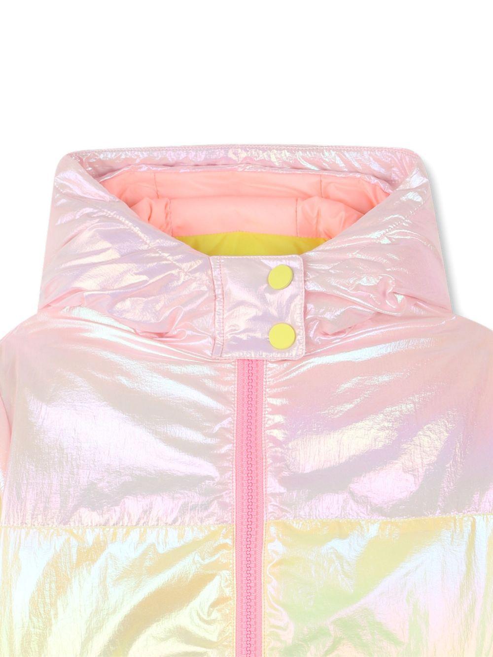 Piumino per bambina Billieblush multicolore con design color - block iridescente - Rubino Kids