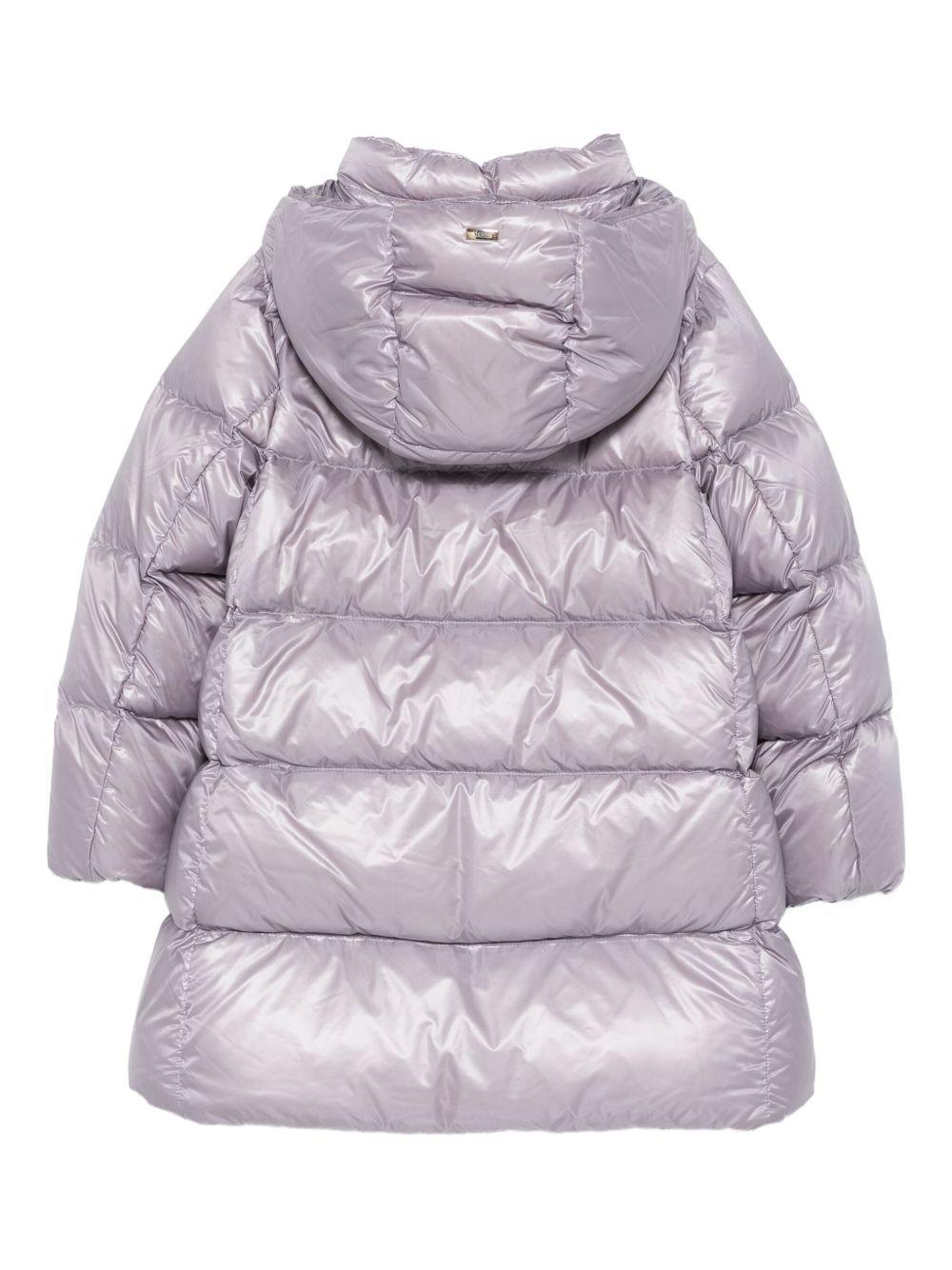 Piumino per bambina Herno Kids lilla con cappuccio - Rubino Kids