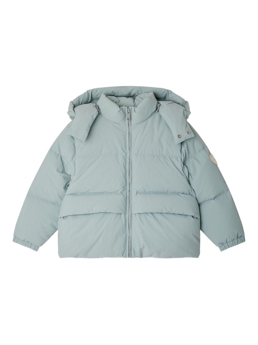 Piumino per bambino Bonpoint Jessie verde con cappuccio - Rubino Kids