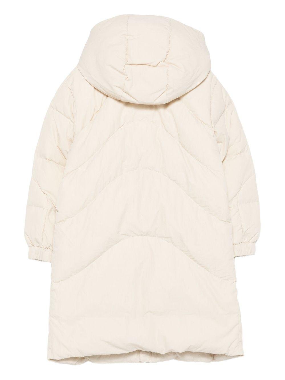 Piumino per bambino Emporio Armani Kids beige con cappuccio - Rubino Kids