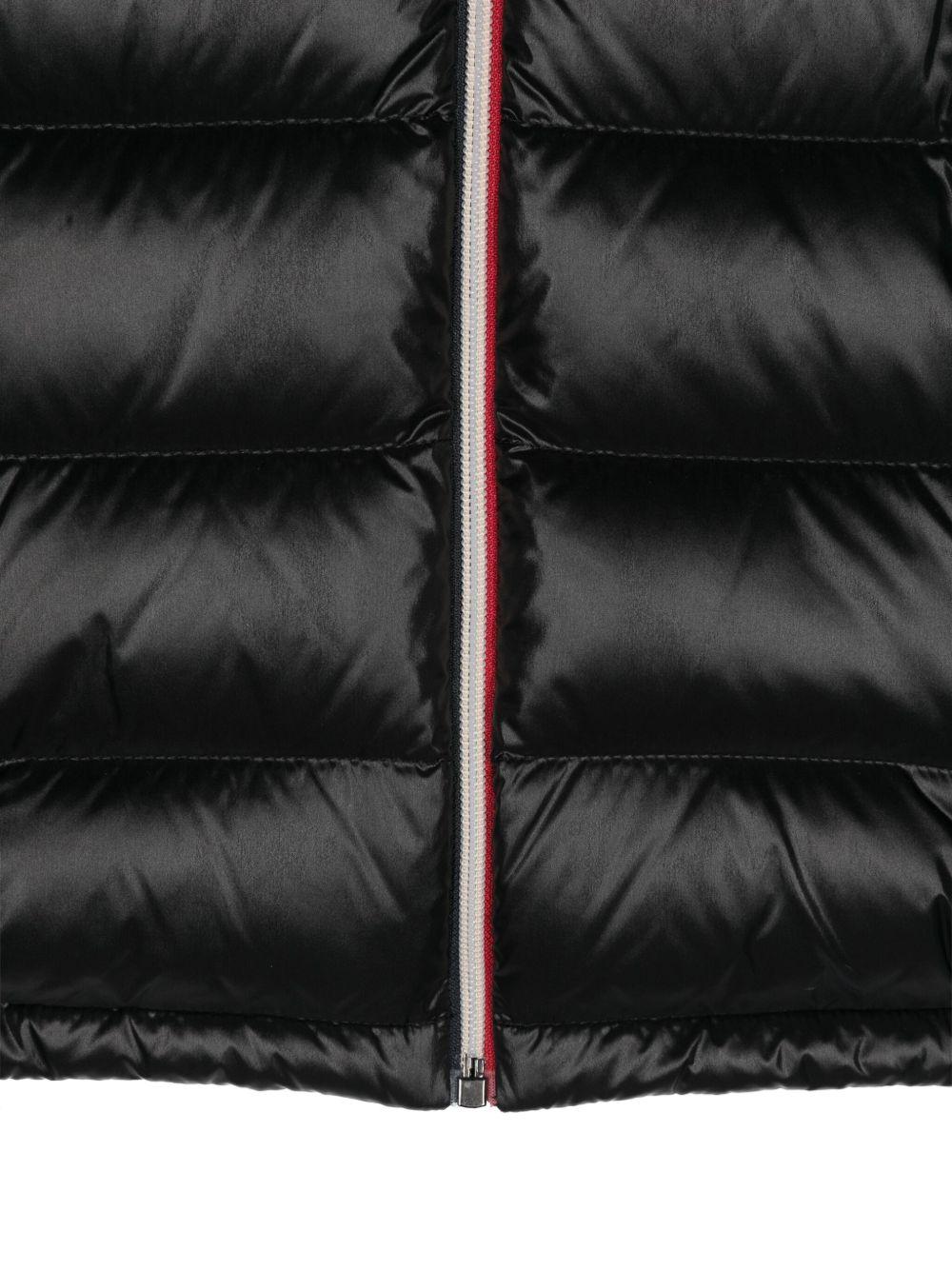 Piumino per bambino Moncler Enfant nero con cappuccio - Rubino Kids