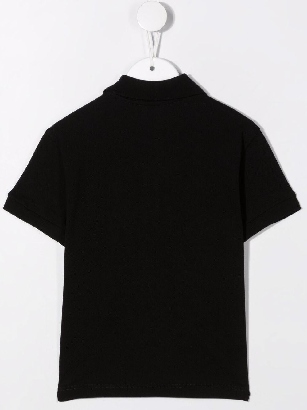 Polo per bambino Versace Kids Medusa nero con motivo a testa di Medusa - Rubino Kids