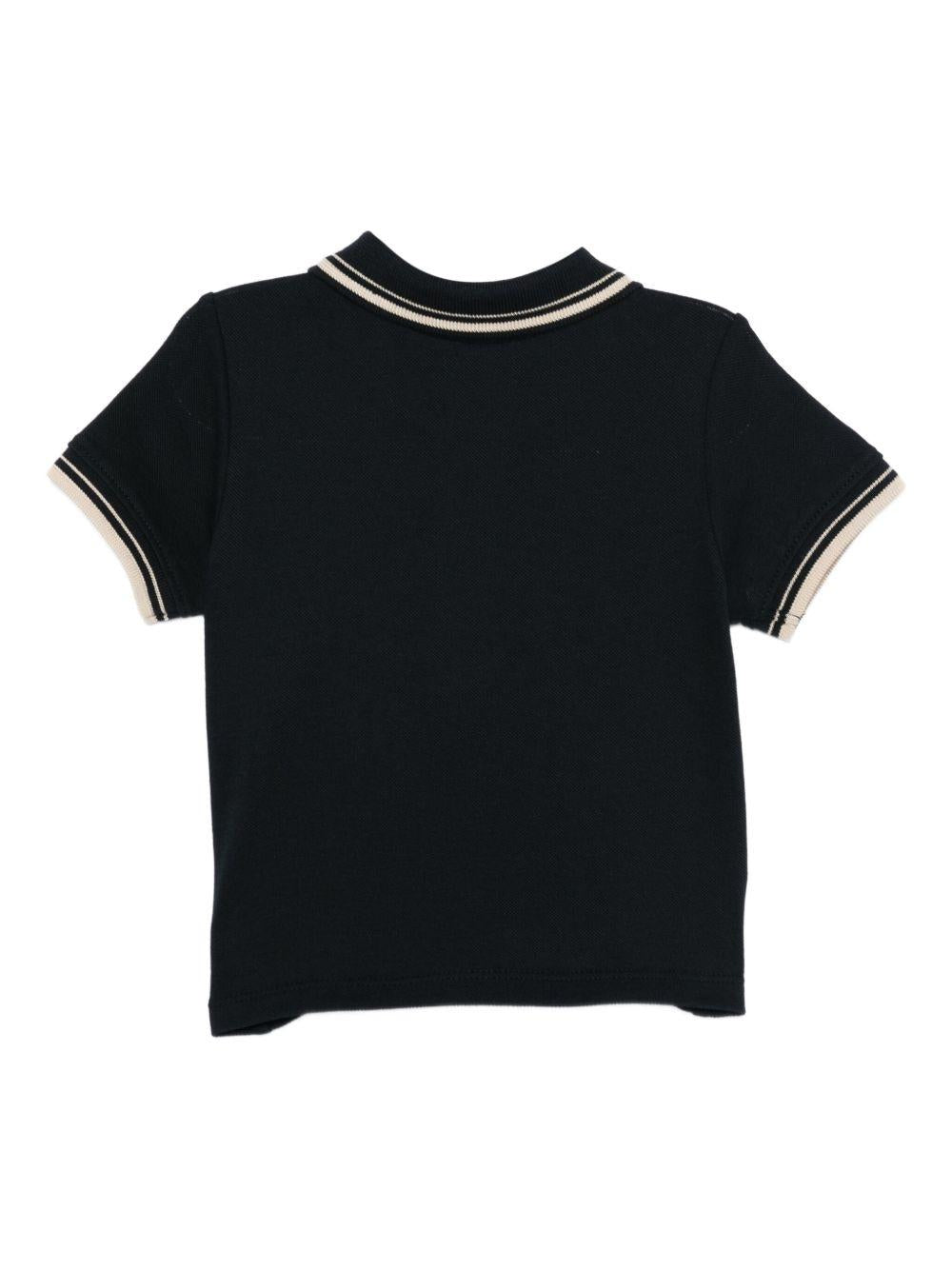 Polo per neonato Emporio Armani Kids blu con colletto a punta - Rubino Kids