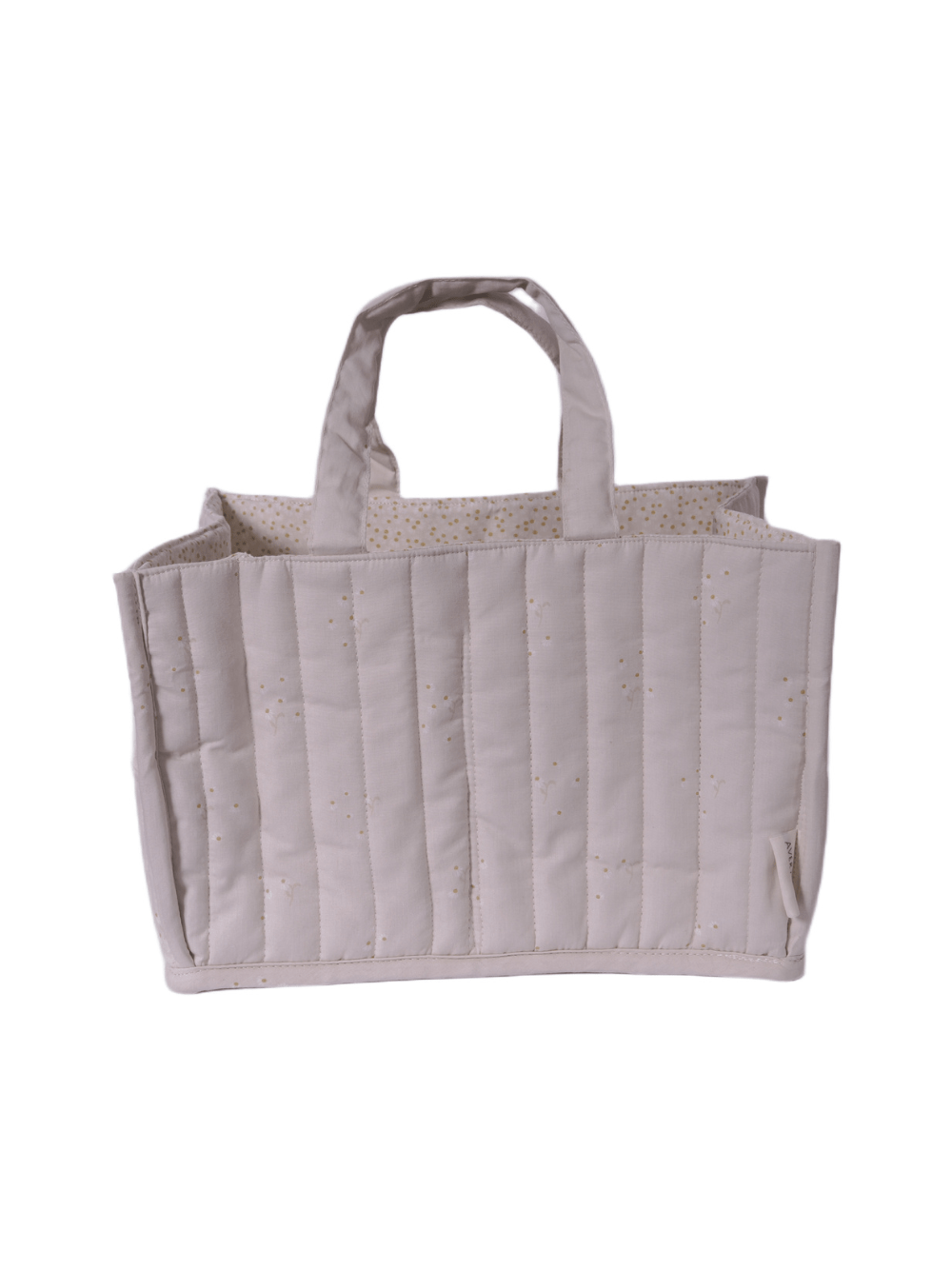 Porta pannolini per neonati Avery Row beige con due maniglie - Rubino Kids