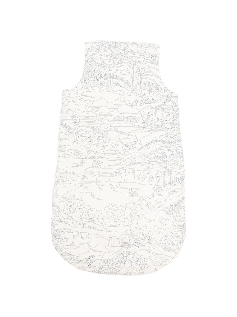 Sacco nanna per neonati Bonpoint bianco con stampa grafica all - over - Rubino Kids