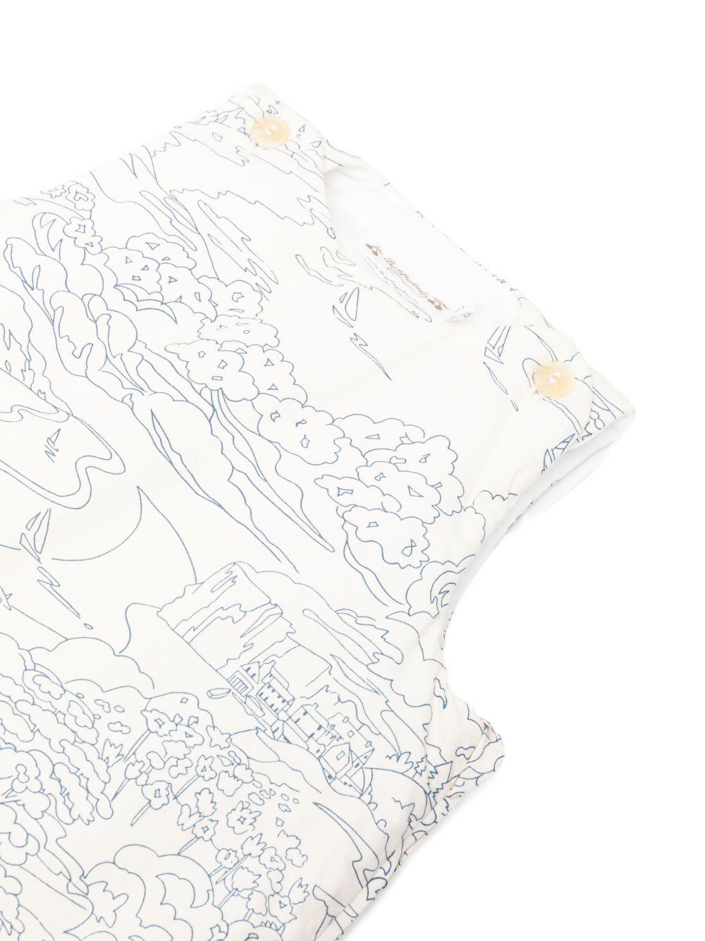 Sacco nanna per neonati Bonpoint bianco con stampa grafica all - over - Rubino Kids