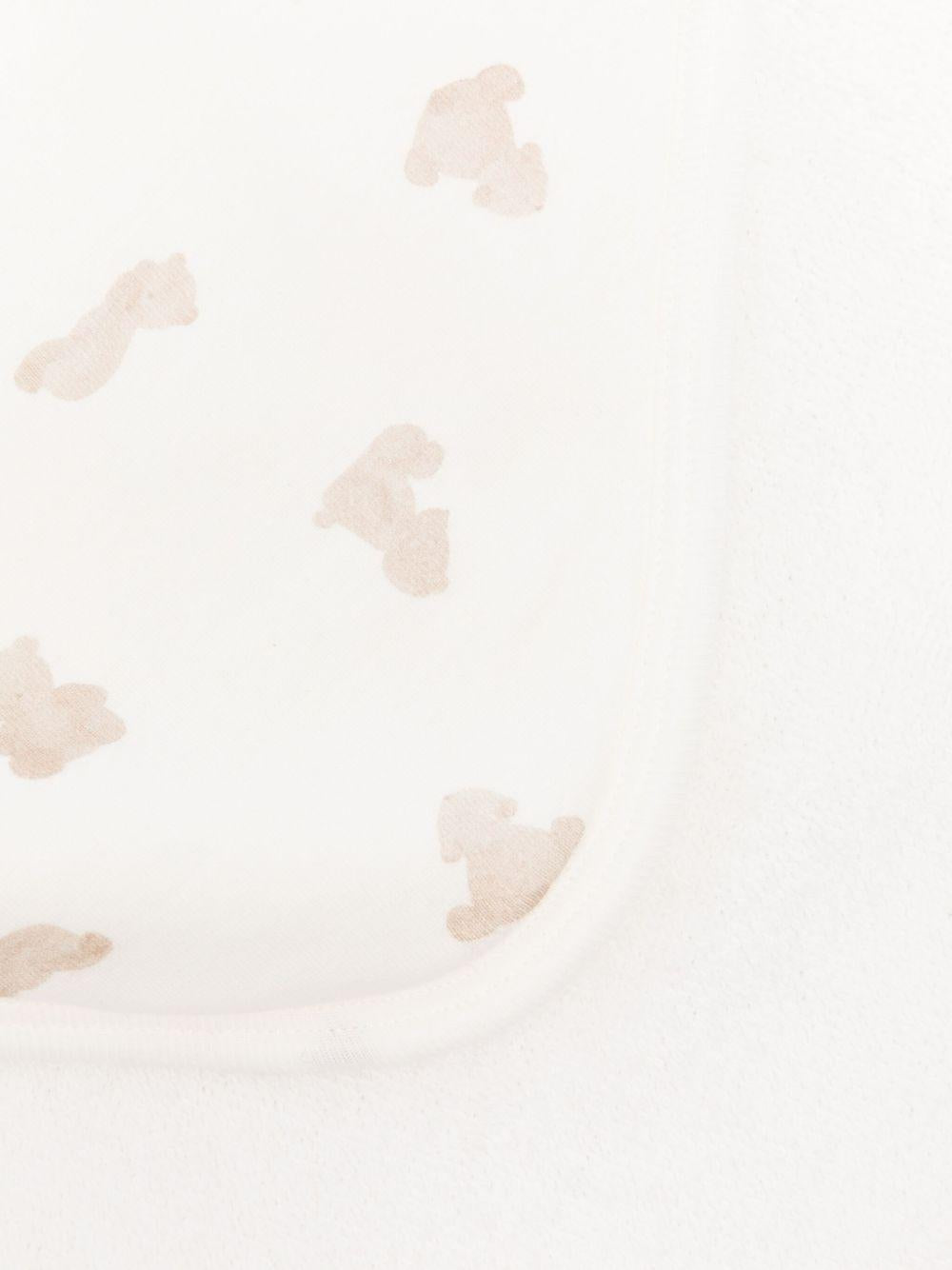 Sacco nanna per neonati Petit Bateau bianco con stampa con orsetto - Rubino Kids