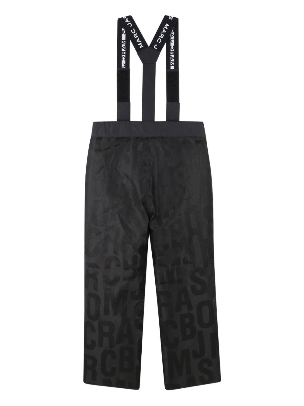 Salopette da neve per bambini The Marc Jacobs Kids nero con stampa - Rubino Kids