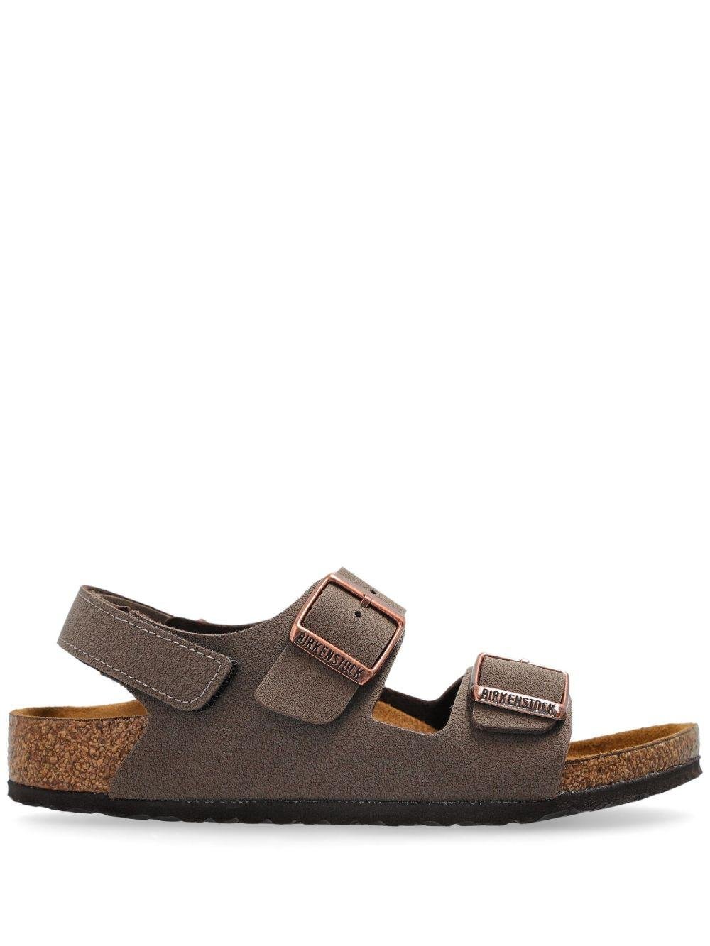 Sandali Arizona per bambini Birkenstock Kids marroni con doppia fibbia - Rubino Kids