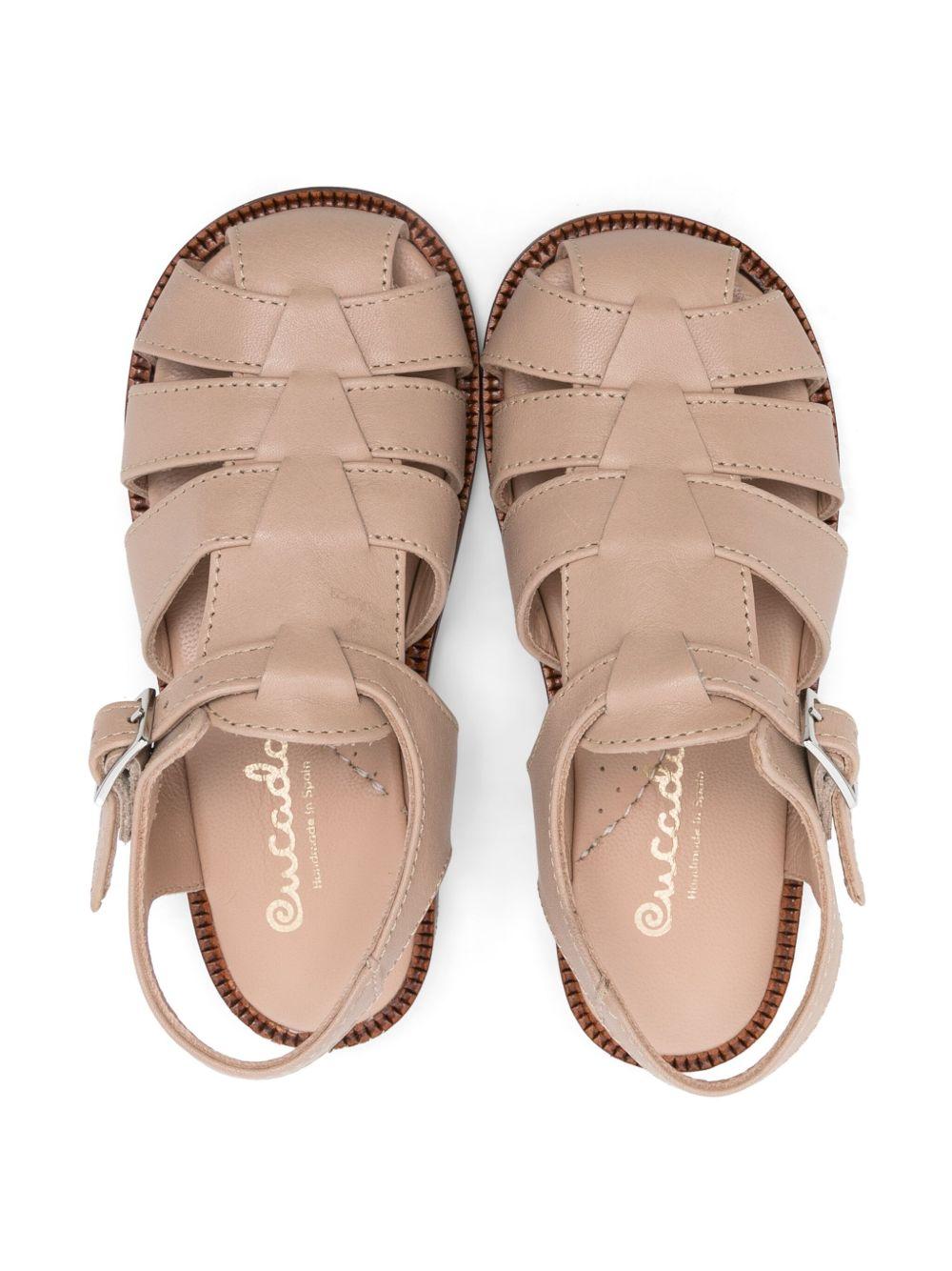 Sandali per bambina Eli1957 Crab beige con chiusura con fibbia - Rubino Kids