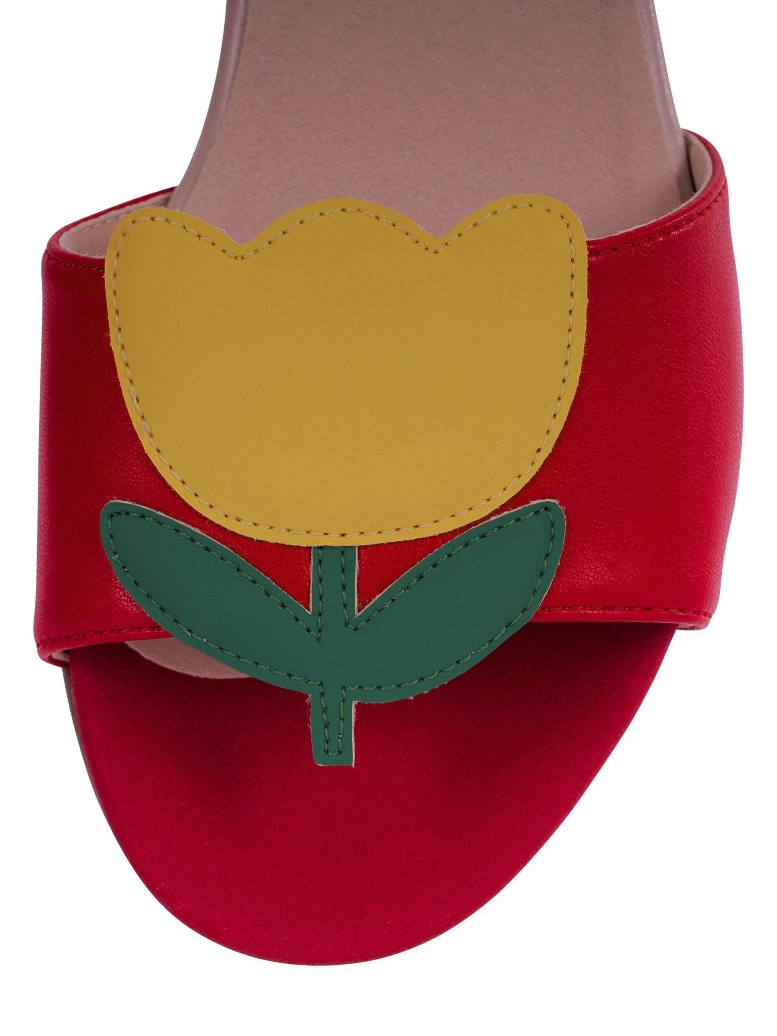 Sandali per bambina Stella McCartney Kids rossi con punta aperta - Rubino Kids