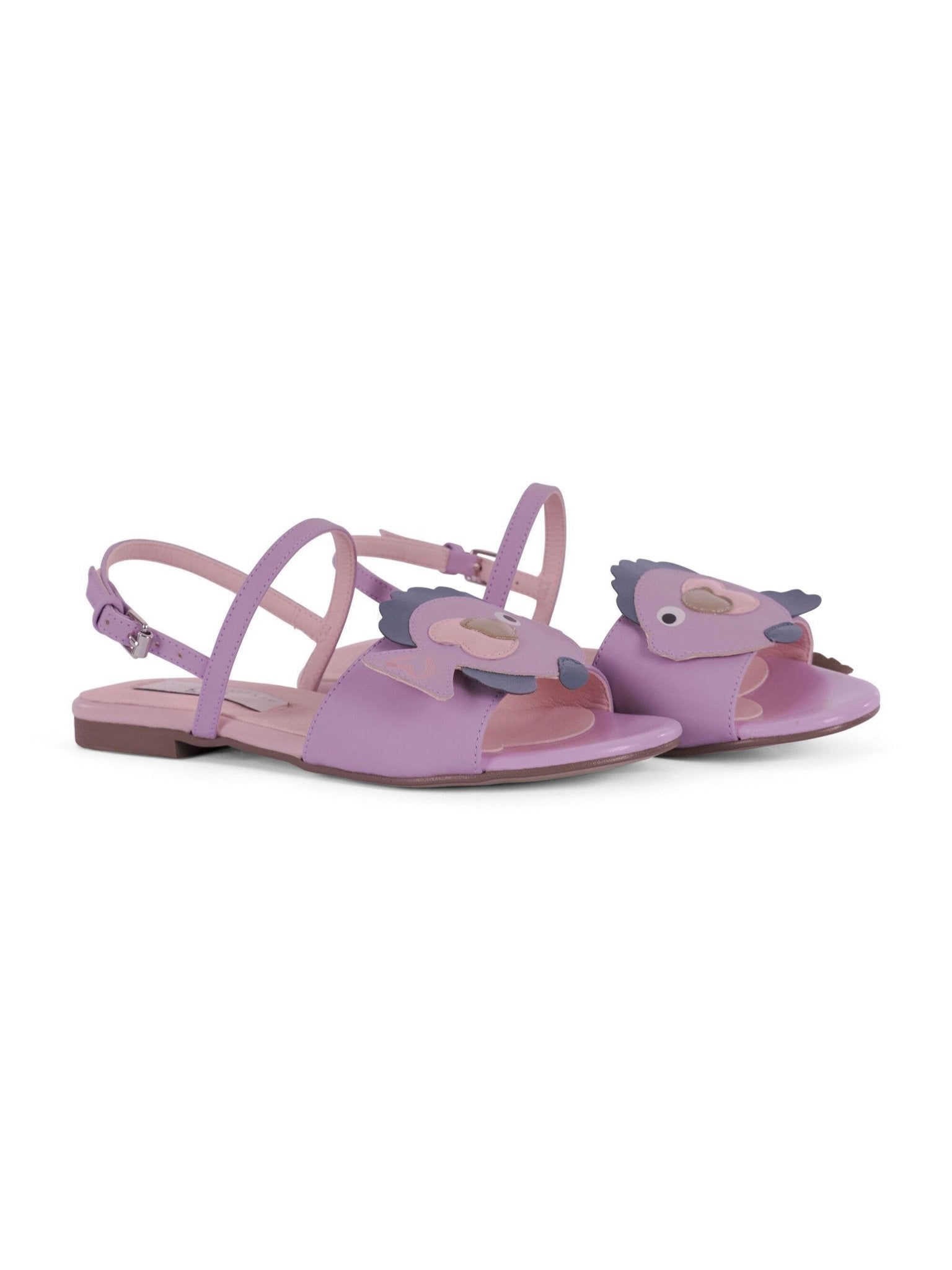Sandali per bambina Stella McCartney Kids viola con applicazione pesci - Rubino Kids