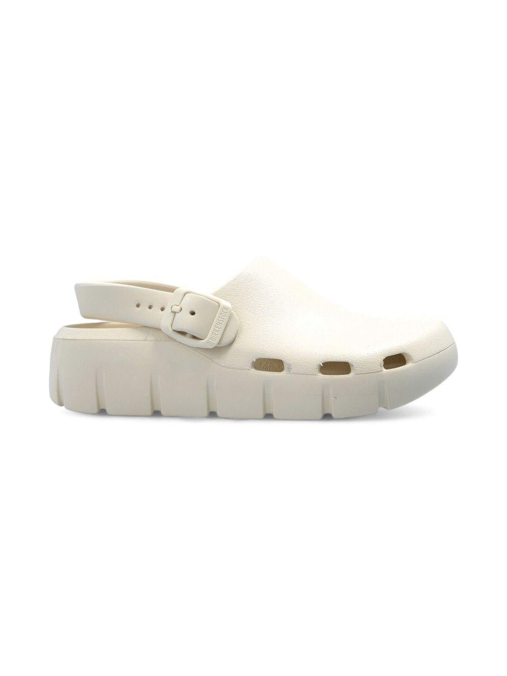 Sandali per bambini Birkenstock Kids Birki Flow beige con cinturino alla caviglia - Rubino Kids