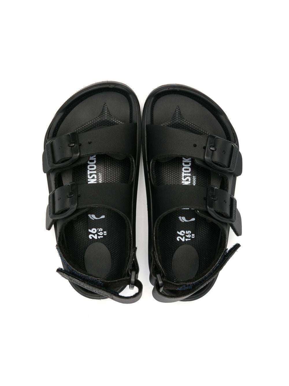 Sandali per bambino Birkenstock Kids Mogami nero con fibbia - Rubino Kids