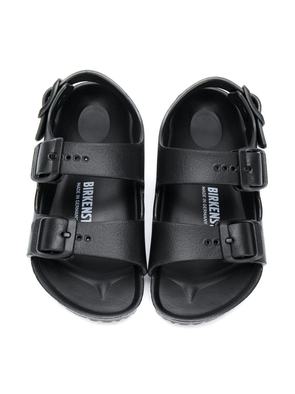 Sandali per bambino Birkenstock Kids nero con doppia fibbia - Rubino Kids