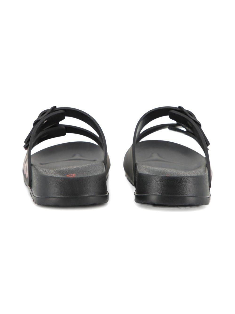 Sandali per bambino Hugo Kids neri con fibbia - Rubino Kids