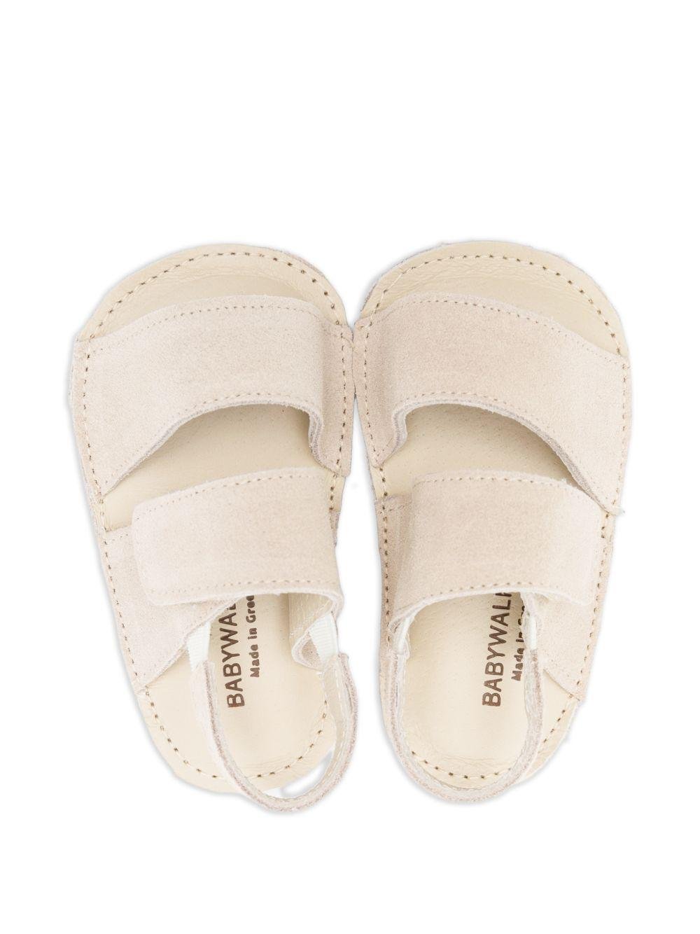 Sandali per neonato BabyWalker beige a punta aperta - Rubino Kids