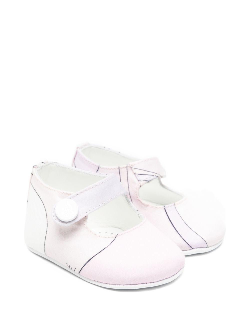 Scarpe per neonata Emilio Pucci Junior rosa con cinturino - Rubino Kids