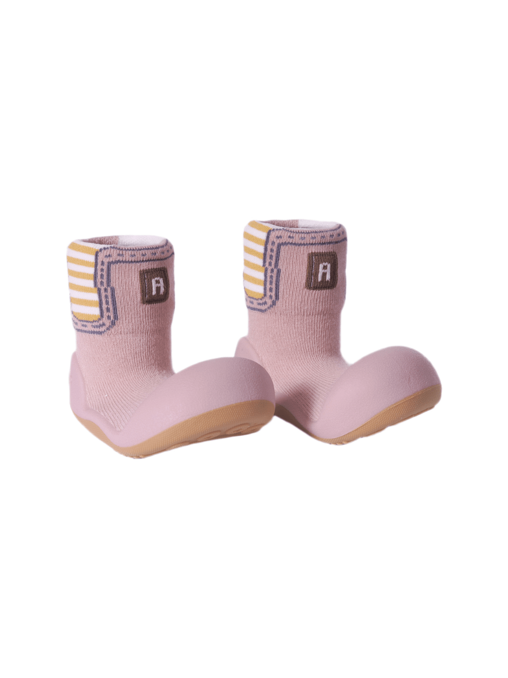 Scarpe primi passi neonata Attipas rosa con gambale alto - Rubino Kids