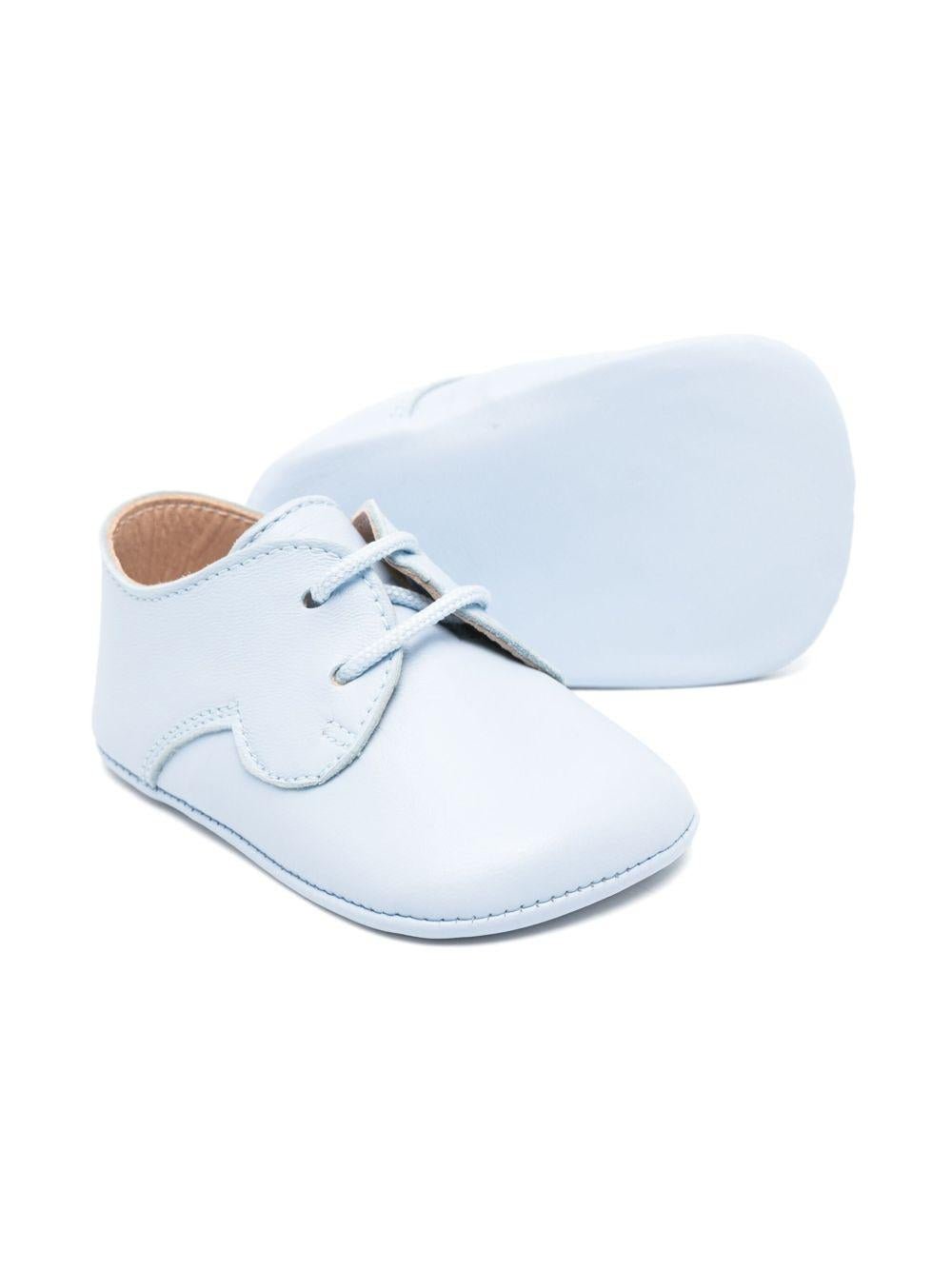Scarpe primi passi per neonata Eli1957 azzurro con soletta in pelle con logo - Rubino Kids