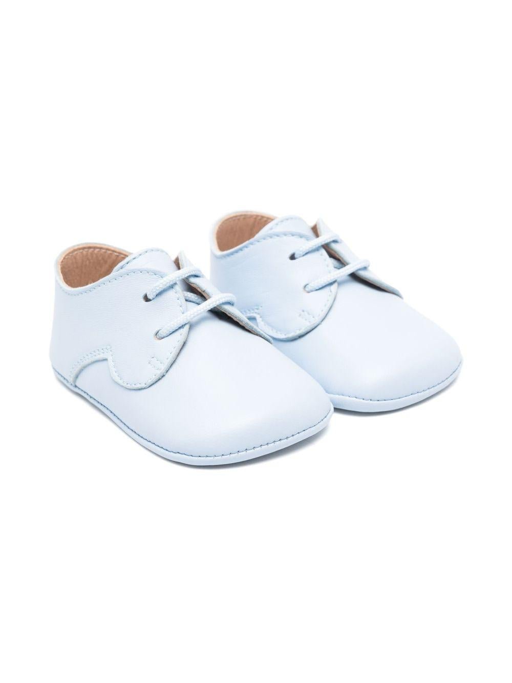 Scarpe primi passi per neonata Eli1957 azzurro con soletta in pelle con logo - Rubino Kids
