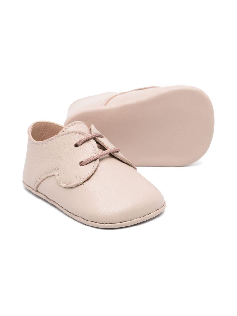 Scarpe primi passi per neonata Eli1957 beige con soletta in pelle con logo - Rubino Kids