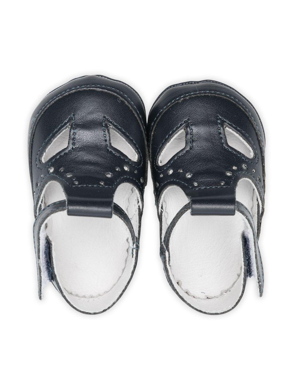 Scarpe primi passi per neonato Douuod Kids blu in pelle - Rubino Kids