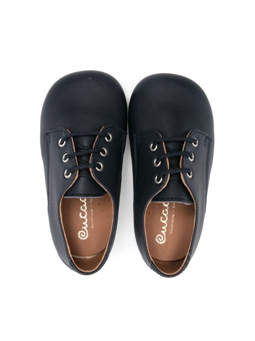 Scarpe primi passi per neonato Eli1957 blu con lacci - Rubino Kids