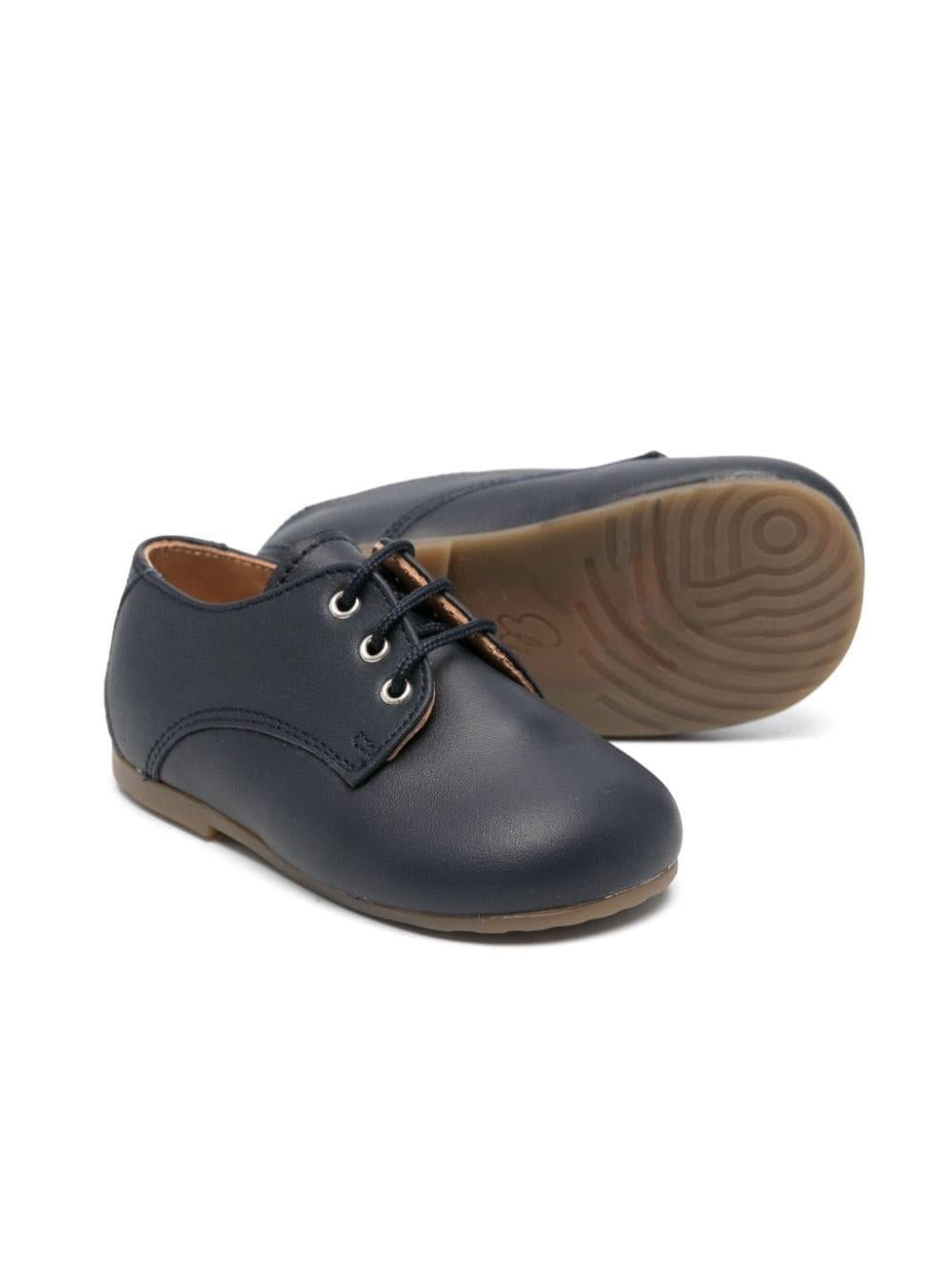 Scarpe primi passi per neonato Eli1957 blu con lacci - Rubino Kids