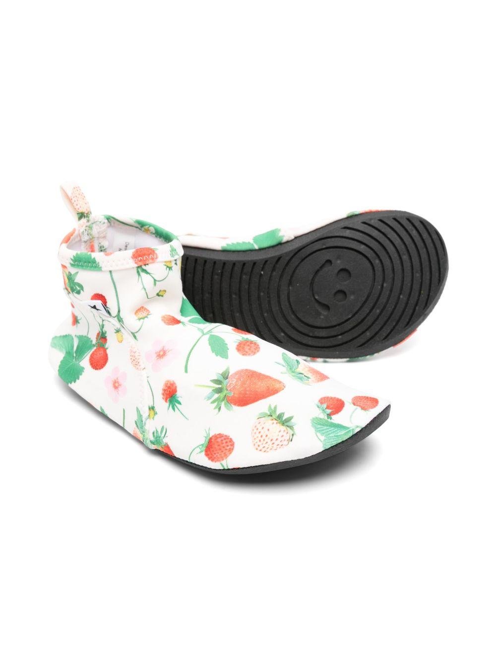 Scarpette da mare per bambina Molo bianco Zimba con linguetta sul tallone e suola in gomma - Rubino Kids