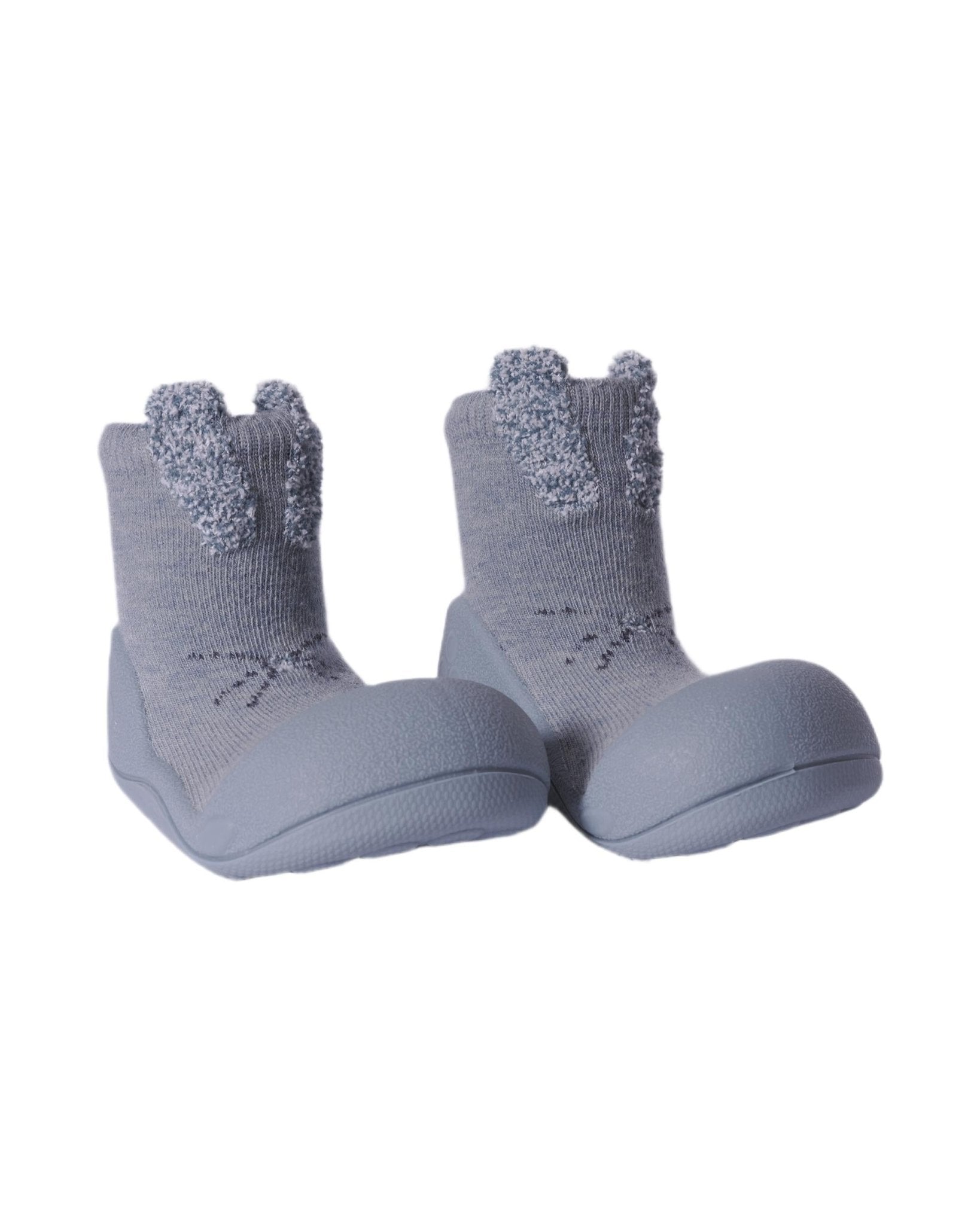 Scarpine primi passi per neonati Attipas azzurre con ricamo orecchie coniglio - Rubino Kids
