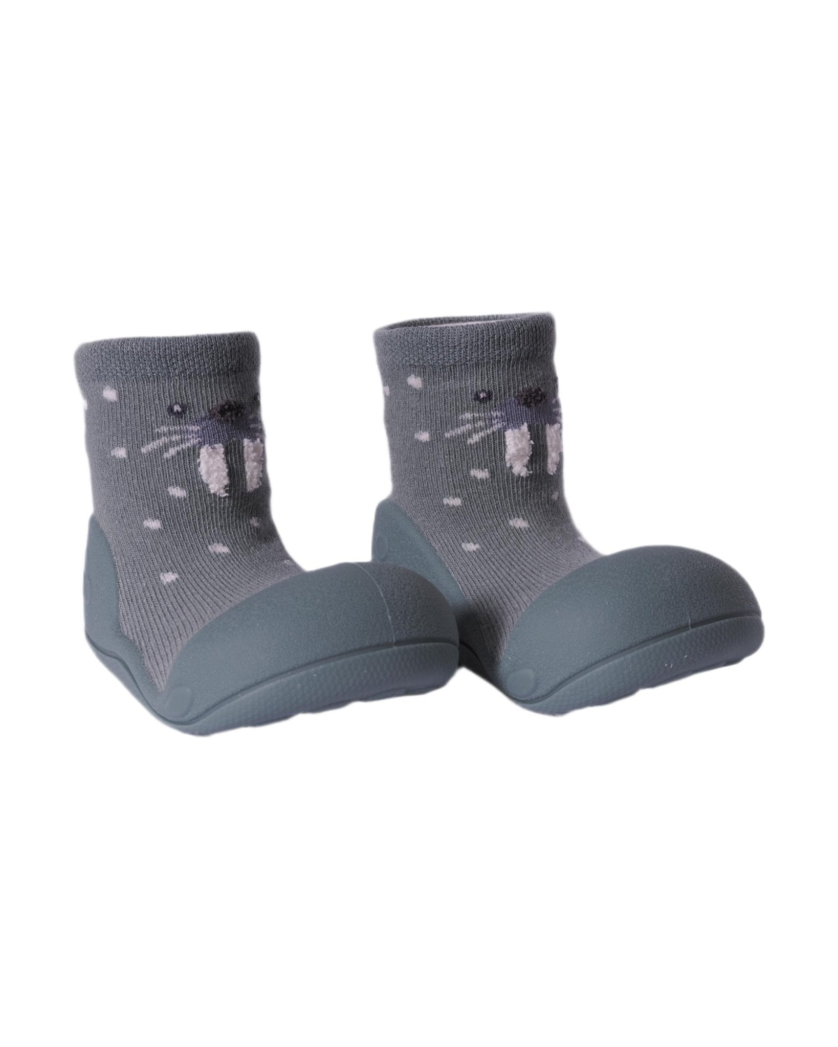 Scarpine primi passi per neonati Attipas blu con motivo leone marino - Rubino Kids