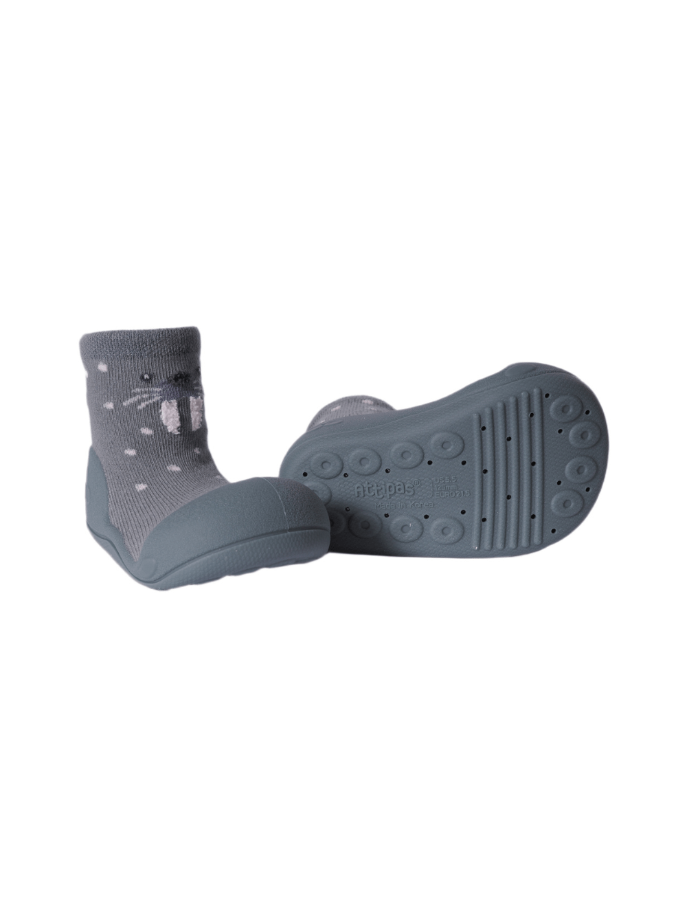 Scarpine primi passi per neonati Attipas blu con motivo leone marino - Rubino Kids