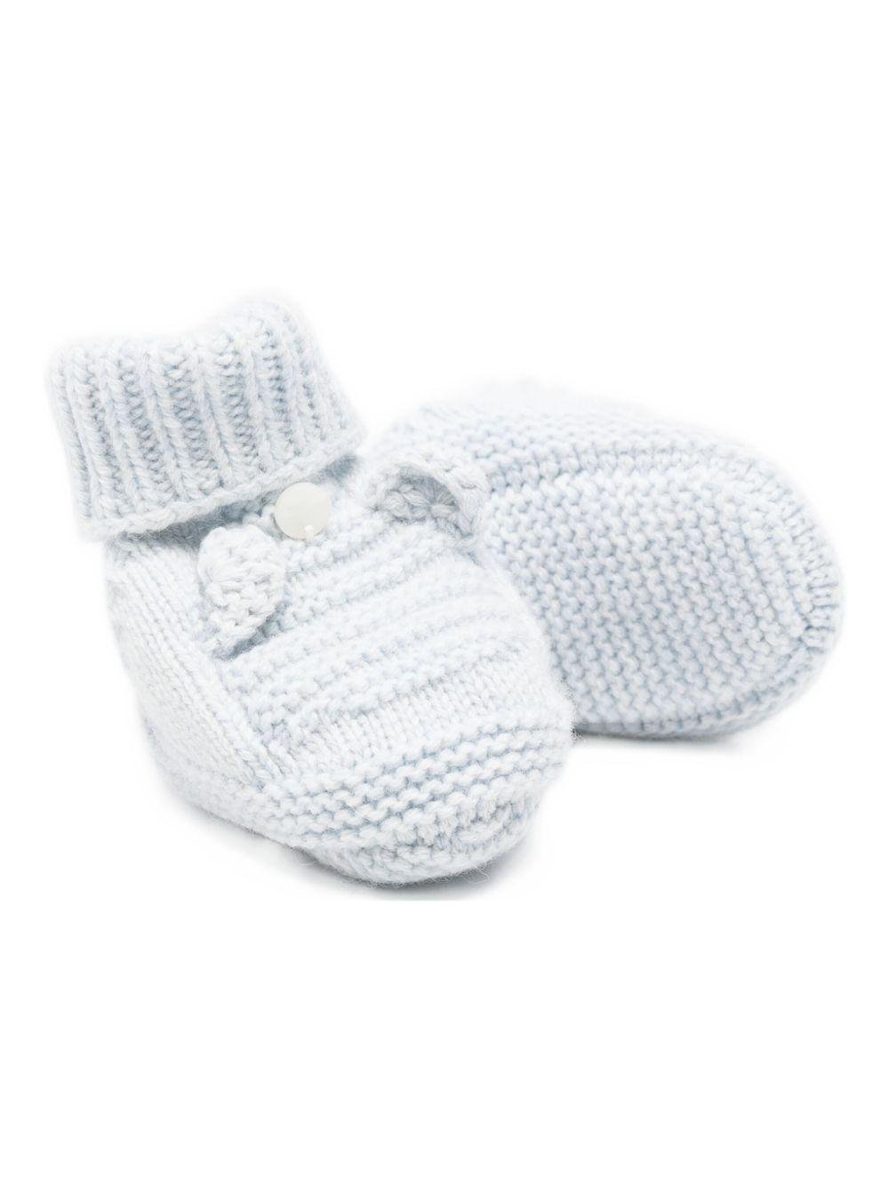 Scarpine primi passi per neonato Tartine Et Chocolat azzurre con punta tonda - Rubino Kids