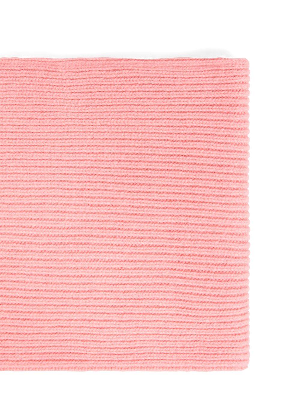 Sciarpa per bambina Bonpoint rosa a coste - Rubino Kids