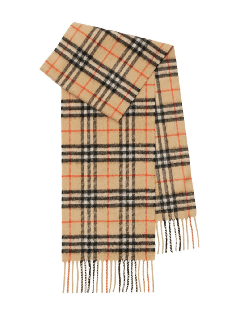 Sciarpa per bambini Burberry Kids beige con motivo Vintage Check - Rubino Kids