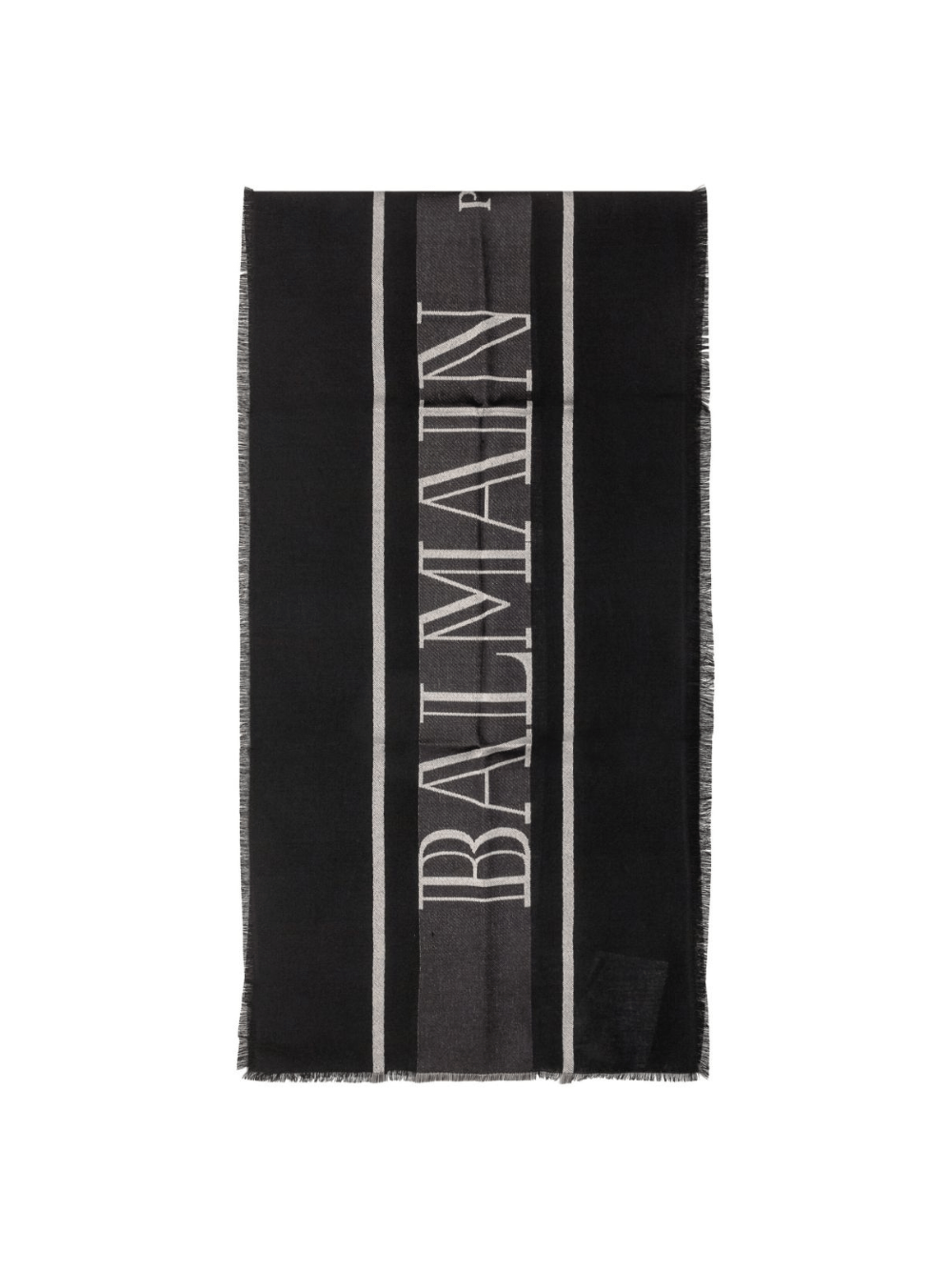 Sciarpa per bambino Balmain Kids nera con logo - Rubino Kids