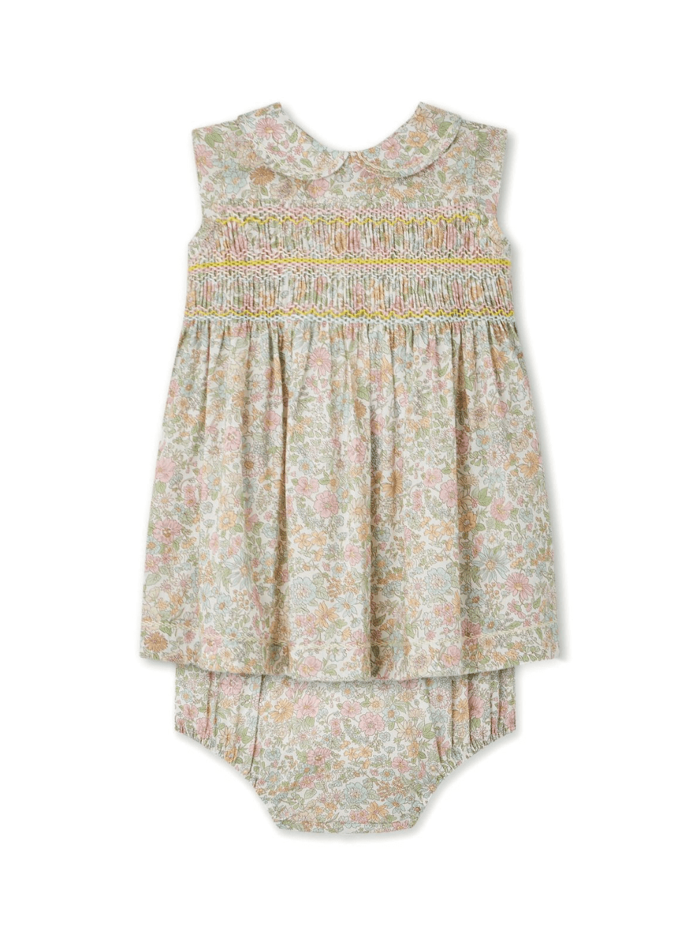 Set abito Eleanore per neonata Bonpoint verde con set di due - Rubino Kids