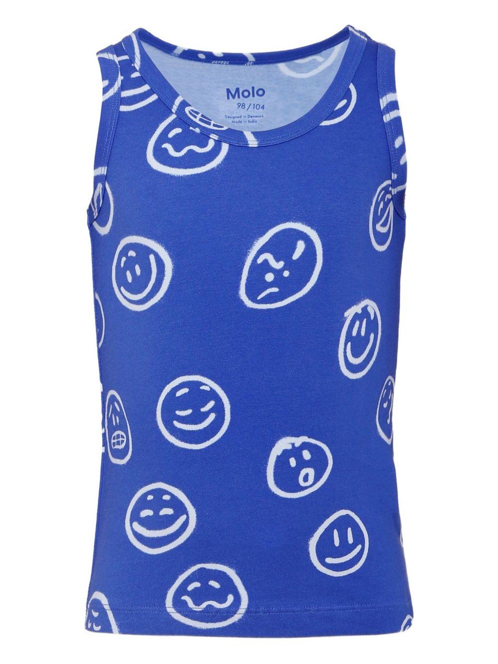 Set canotte per bambino Molo blu Jayden con motivo smiley - Rubino Kids